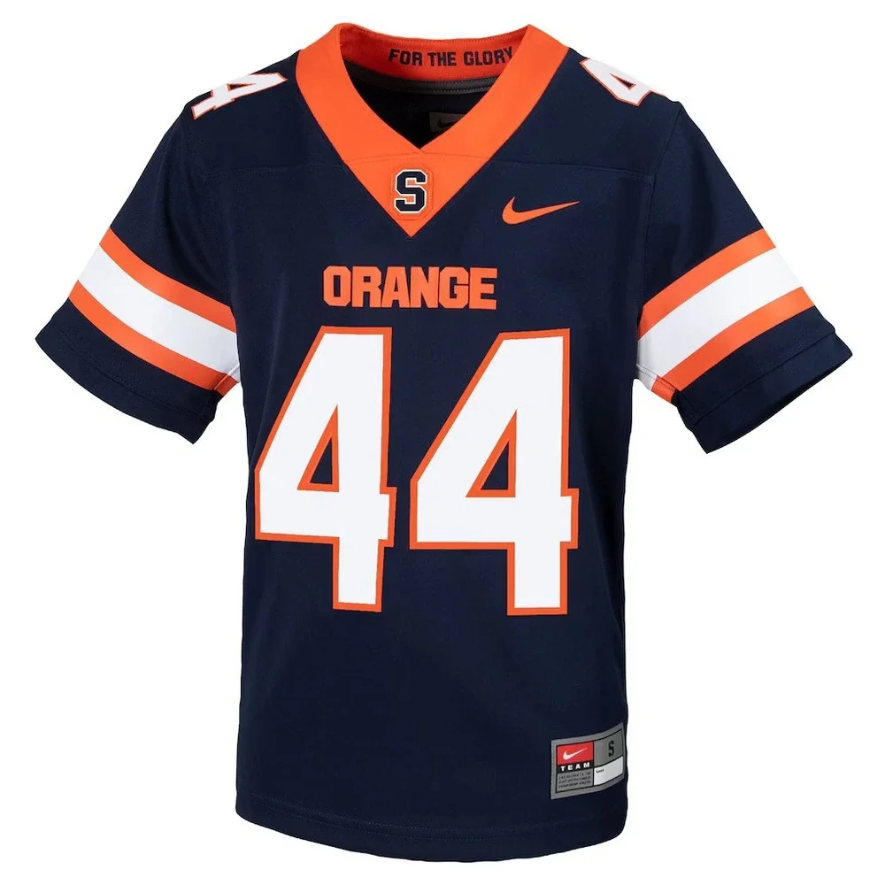 New Nike Youth Syracuse Orange‎ #44 Football Jersey Size Kids Medium Navy Orange